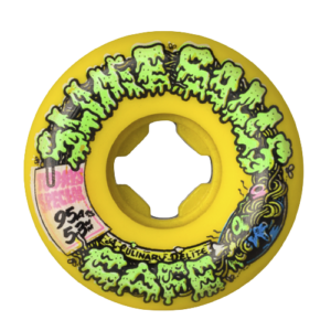 DOUBLE TAKE CAFE VOMIT MINI YELLOW BLACK 95A SLIME BALLS WHEELS