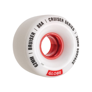 GLOBE WHEELS WHITE/RED BRUISER
