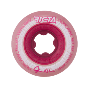 SHANAHAN CRYSTAL CORES CLEAR METALLIC RED  95A RICTA WHEELS