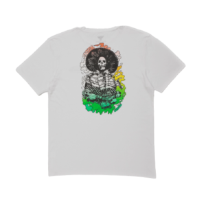 FALLEN SKELETON TEE	WHITE / RASTA (TOMMY SANDOVAL) - Imagen 2