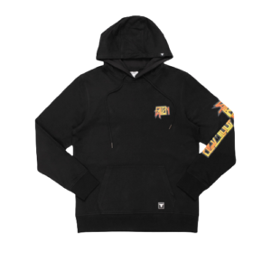 FALLEN SCORCHED HOODIE	BLACK / YELLOW