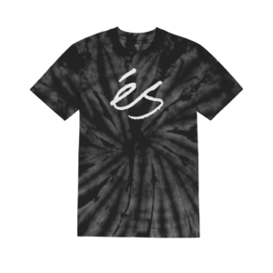 ES SCRIPT TYE DYE TEE BLACK