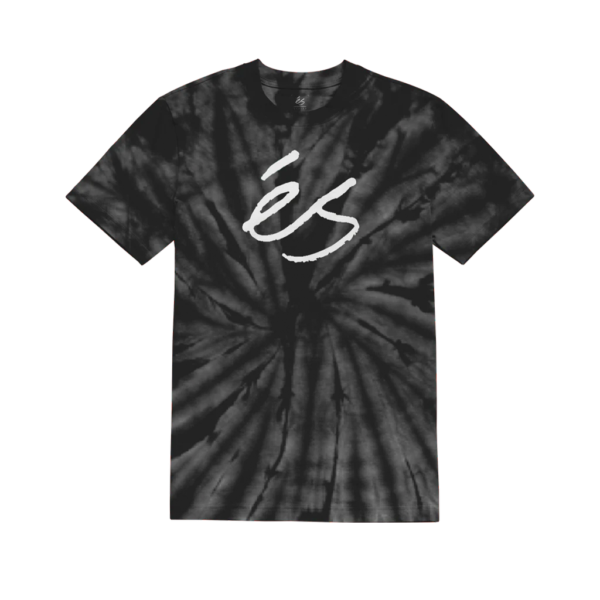 ES SCRIPT TYE DYE TEE BLACK