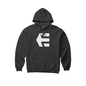 ETNIES CLASSIC ICON HOODIE BLACK/WHITE