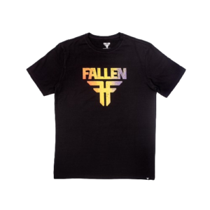 FALLEN INSIGNIA TEE	BLACK / RAINBOW