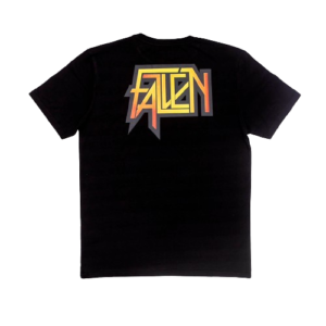 FALLEN SCORCHED TEE	BLACK / YELLOW - Imagen 2
