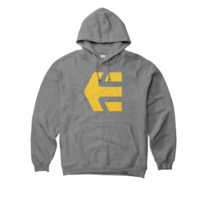 ETNIES CLASSIC ICON HOODIE GREY/YELLOW