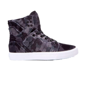 SUPRA WOMENS SKYTOP BLACK/CAMO/WHITE
