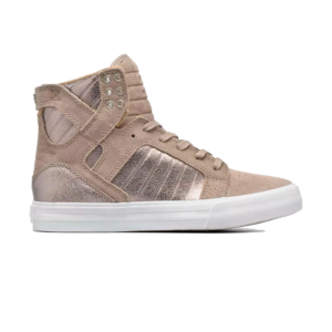SUPRA WOMENS SKYTOP TAUPE/WHITE