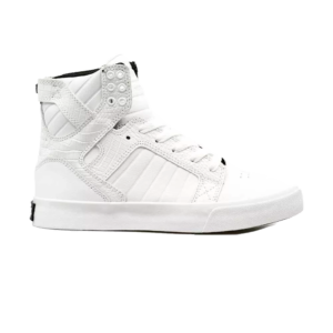 SUPRA WOMENS SKYTOP WHITE/CROC/WHITE