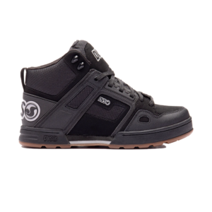 DVS COMANCHE BOOT 	BLACK REFLECTIVE CHARCOAL LEATHER
