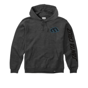 ETNIES X SANTA CRUZ SCREAMING HAND HOODIE CHARCOAL