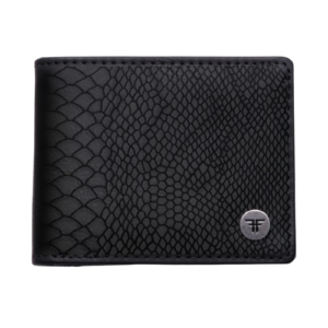 FALLEN  SNAKESKIN WALLET	BLACK / SILVER