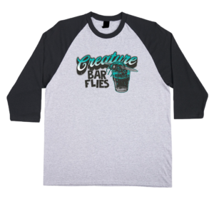 CREATURE BARFLY 3/4 SLEEVE MIDWEIGHT T-SHIRT SPORT GREY/BLACK