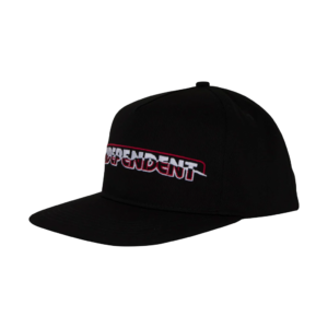 INDEPENDENT BARHOUSE RIPPED SNAPBACK STRUCTURED HAT BLACK