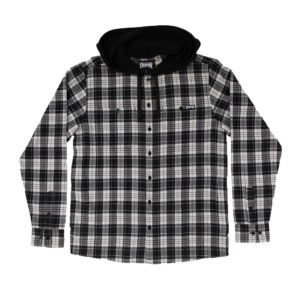 CREATURE BAT RELIC L/S FLANNEL TOP WHITE/BLACK