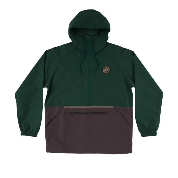 SANTA CRUZ BREAK TRAIL ANORAK UNLINED JACKET FOREST/CHARCOAL