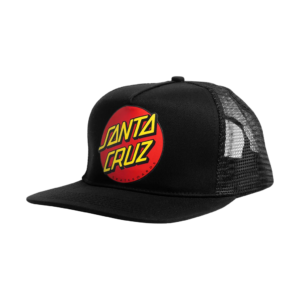 SANTA CRUZ CLASSIC DOT MESH TRUCKER STRUCTURED HAT BLACK