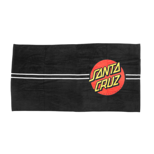 SANTA CRUZ CLASSIC DOT  TOWEL BLACK