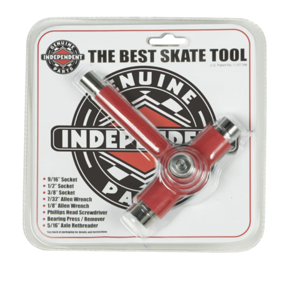 GENUINE PARTS BEST SKATE TOOL STANDARD RED EACH INDEPENDENT