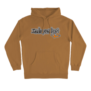INDEPENDENT GONZ BAR HOODED HEAVYWEIGHT SWEATSHIRT SADDLE