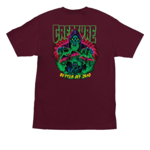 CREATURE HELLBOUND S/S HEAVYWEIGHT T-SHIRT MAROON - Imagen 2
