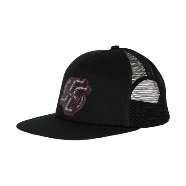 SANTA CRUZ OG TTE MESH TRUCKER HIGH PROFILE HAT BLACK