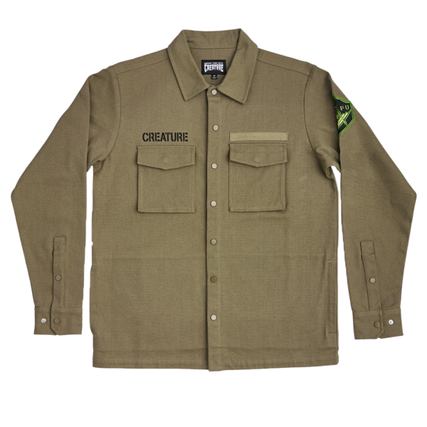 CREATURE RECRUITER LIGHTWEIGHT L/S JACKET ARMY