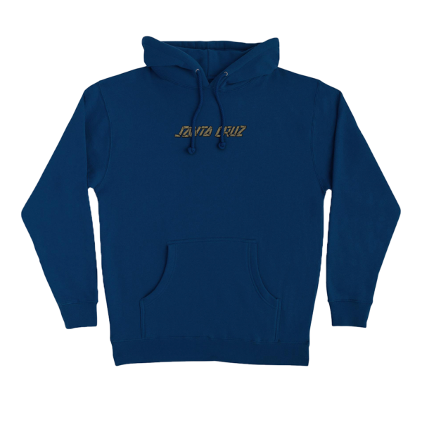 SANTA CRUZ SCREAMING GRIZZLY HOODED MIDWEIGHT SWEATSHIRT CLASSIC NAVY
