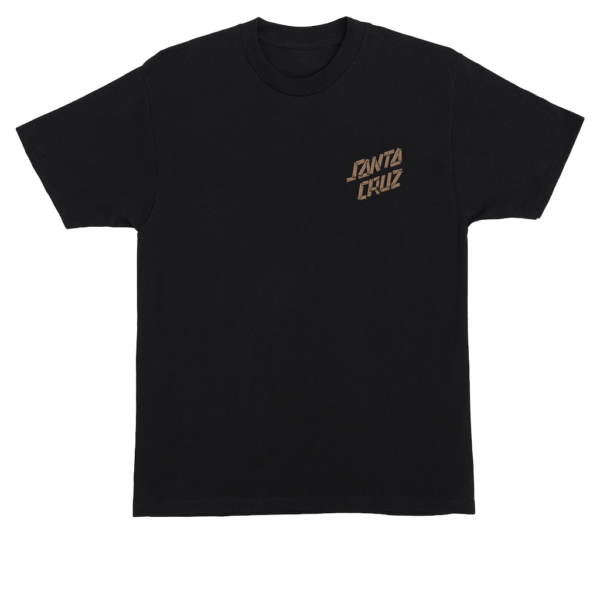 SANTA CRUZ SCREAMING GRIZZLY S/S HEAVYWEIGHT T-SHIRT BLACK