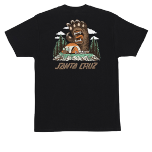 SANTA CRUZ SCREAMING GRIZZLY S/S HEAVYWEIGHT T-SHIRT BLACK - Imagen 2