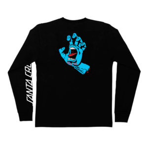 SANTA CRUZ SCREAMING HAND L/S T-SHIRT BLACK - Imagen 2