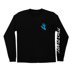 SANTA CRUZ SCREAMING HAND L/S T-SHIRT BLACK