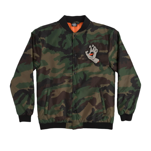 SANTA CRUZ SCREAMING HAND STADIUM L/S JACKET CAMO