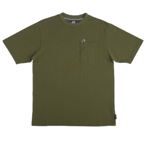 SANTA CRUZ SCREAMING HAND UTILITY S/S POCKET T-SHIRT OLIVE