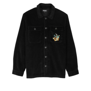 SANTA CRUZ SOMMER SPARROW L/S CORDUROY TOP BLACK