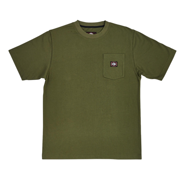 INDEPENDENT SUMMIT SCROLL S/S POCKET T-SHIRT OLIVE