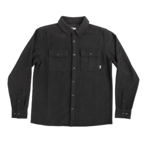CREATURE WEB L/S FLANNEL TOP BLACK