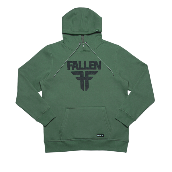 FALLEN INSIGNIA HOODIE	OLIVE / BLACK