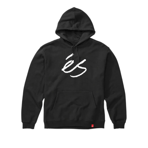 éS SCRIPT HOODIE	BLACK