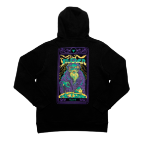FALLEN WIZARD HOODIE	BLACK / PURPLE - Imagen 2