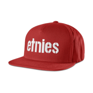 ETNIES CORP SNAPBACK	RED/WHITE